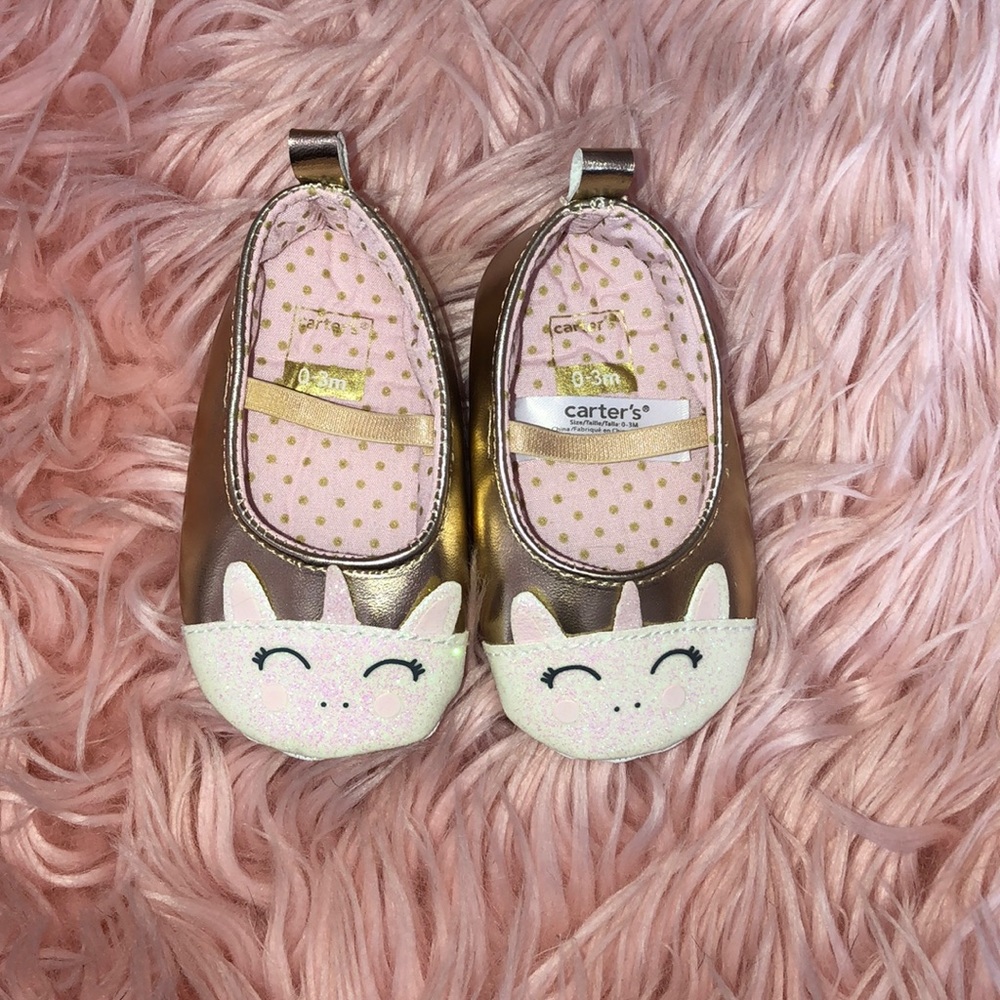 Carters 0-3 month unicorn flats 🦄🦄🦄